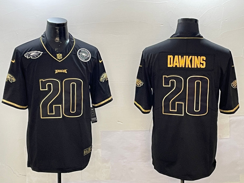 Men Philadelphia Eagles #20 Dawkins black 2025 Nike NFL jersey style 011->philadelphia eagles->NFL Jersey